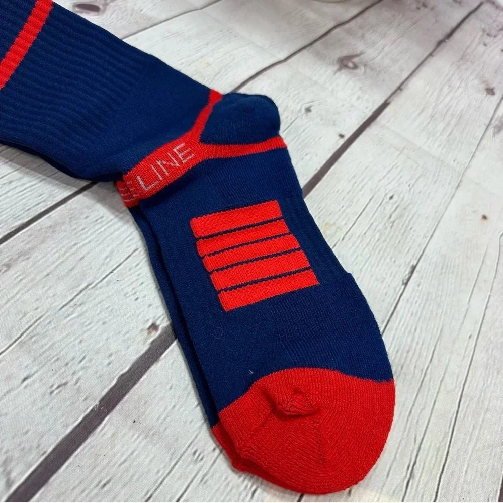 NWT strideline premium knit crew socks new england patriots NFL football